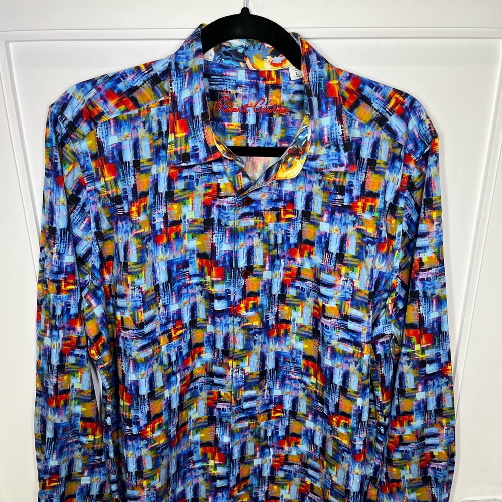 Fun Colorful Robert Graham Dress Shirt
